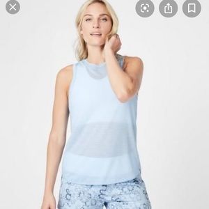 Light blue pacesetter workout tank